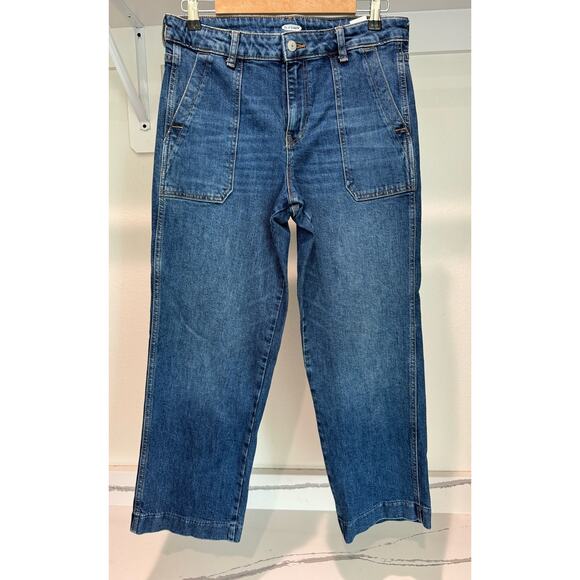 Old Navy‎ Wide-Leg Trouser Jeans Size 10 (26 inch inseam) - Picture 1 of 8
